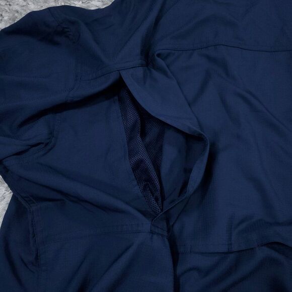 Columbia Omni Shade Men's Silver Ridge Utility Lite Shirt Dark Blue Size 2XT - Picture 6 of 9